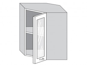 1.60.3у Шкаф настенный (h=720) угловой на 600мм со стекл. дверцей в Ивделе - ivdel.магазин96.com | фото