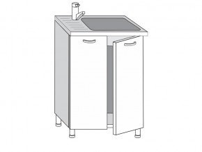 2.60.2мн Шкаф-стол на 600мм под накладную мойку с 2-мя дверцами в Ивделе - ivdel.магазин96.com | фото