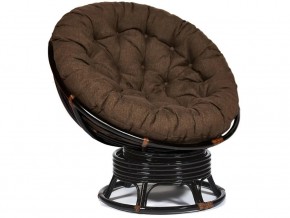 Кресло-качалка Papasan w 23/01 B с подушкой Antique brown, ткань Коричневый в Ивделе - ivdel.магазин96.com | фото