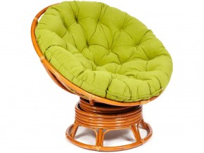 Кресло-качалка Papasan w 23/01 B с подушкой Cognac, флок Олива в Ивделе - ivdel.магазин96.com | фото