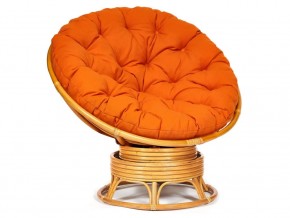 Кресло-качалка Papasan w 23/01 B с подушкой Honey, ткань Оранжевый в Ивделе - ivdel.магазин96.com | фото