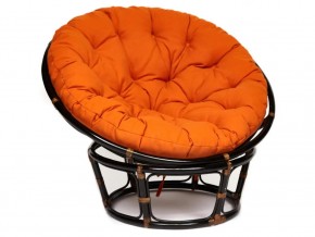 Кресло Papasan 23/01 W с подушкой Antique brown, ткань Оранжевый в Ивделе - ivdel.магазин96.com | фото