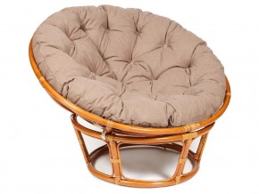 Кресло Papasan 23/01 W с подушкой Cognac, экошерсть Коричневый в Ивделе - ivdel.магазин96.com | фото