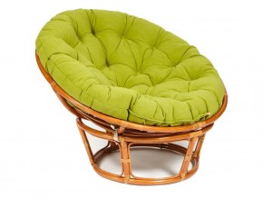 Кресло Papasan 23/01 W с подушкой Cognac, флок Олива в Ивделе - ivdel.магазин96.com | фото