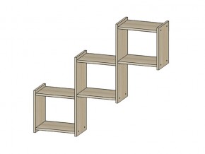 Полка Квадро ясень шимо светлый в Ивделе - ivdel.магазин96.com | фото