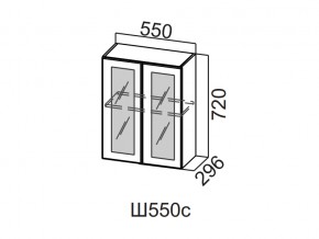 Ш550с/720 Шкаф навесной 550/720 (со стеклом) в Ивделе - ivdel.магазин96.com | фото