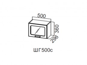 ШГ500с/360 Шкаф навесной 500/360 (горизонт. со стеклом) в Ивделе - ivdel.магазин96.com | фото