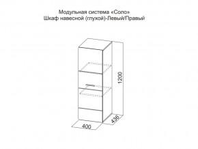 Шкаф навесной (глухой) Левый в Ивделе - ivdel.магазин96.com | фото